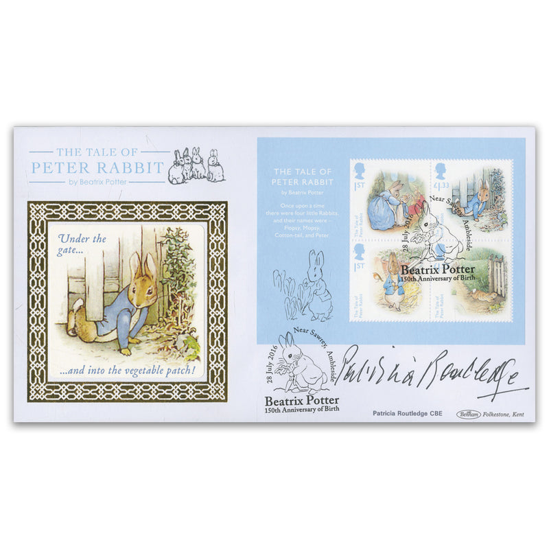 2016 Beatrix Potter M/S BLCS 5000 - Signed by Patricia Routledge CBE