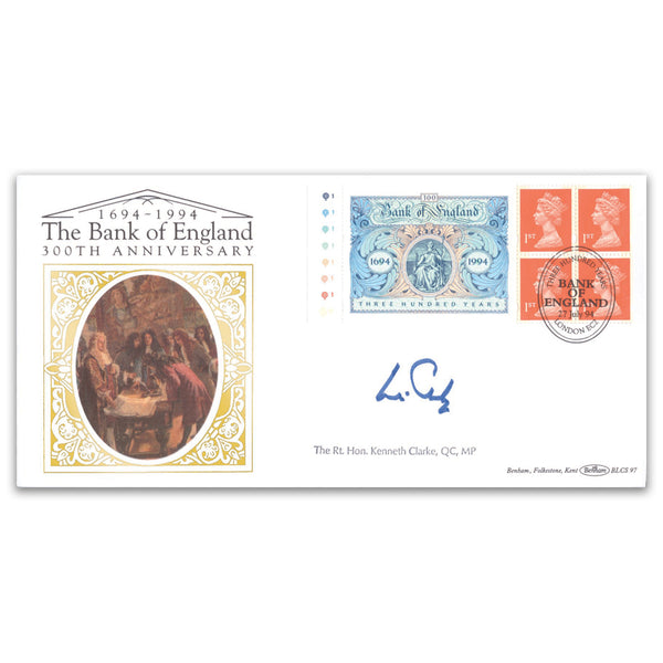 1994 Bank of England Signed Kenneth Clarke