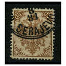 Bosnia 1879-81 15h Brown, type C, perf 12-1/2, cds used. SG36