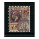 Br Guiana 1915-21 72c Purple & orange-brown, fine mtd mint. SG268