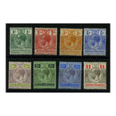 Br Honduras 1913-21 Definitive short set to $1, fresh mtd mint (1c mint no gum). SG101-08