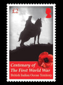 British Indian Ocean Island Territory WWI 100th Anniversary 4 value set 11/11/18