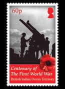 British Indian Ocean Island Territory WWI 100th Anniversary 4 value set 11/11/18