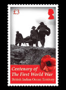 British Indian Ocean Island Territory WWI 100th Anniversary 4 value set 11/11/18