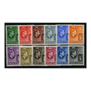 Br. Virgin Is. 1938-47 Chalk-surf ppr definitive set, fresh mtd mint. SG110-21_BRSV0110MM