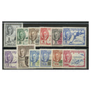 Br. Virgin Is. 1952 Pictorial definitive set, lightly mtd mint. SG136-47