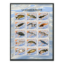 Burundi 2009 Fish, u/m. Scott 815 sheetlet of 15 values