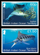 British Indian Ocean Territory Megafauna 6 value set 8/6/17