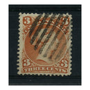 Canada 1868-90 3c Brown-red, fine used. SG58