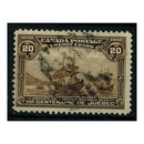 Canada 1908 20c Cariters arrival, fine used with tidy barred cancel. An exceptional example. SG195