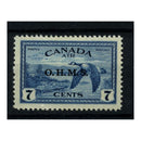 Canada 1949 7c Air O.H.M.S., lightly mtd mint. SGO171