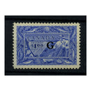 Canada 1950-51 $1 Fisherman ovpt G, lightly mtd mint. SGO192