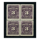 Canada 1935-65 3c Violet in an u/m block of 4. SGD19