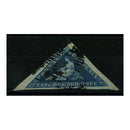 Cape of GH 1853 4d Deep-blue / slightly blued ppr, wmk sheet edge, fine used, 3 huge margins. SG4_CAVC0004U1