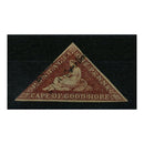 Cape of GH 1855-63 1d Deep rose-red, fine used 2.5 margin example. SG5b_CAVC0005BUA