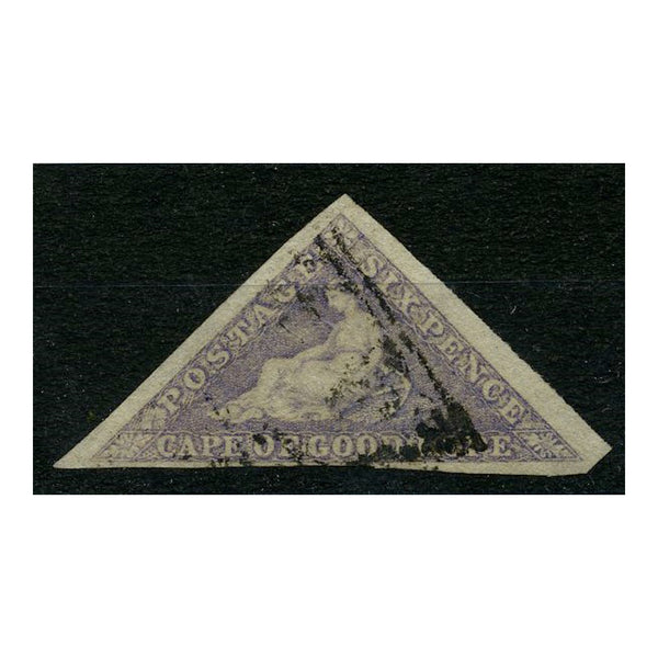 Cape of GH 1864 6d Bright-mauve, 3 margins, good to fine used. SG20_CAVC0020U