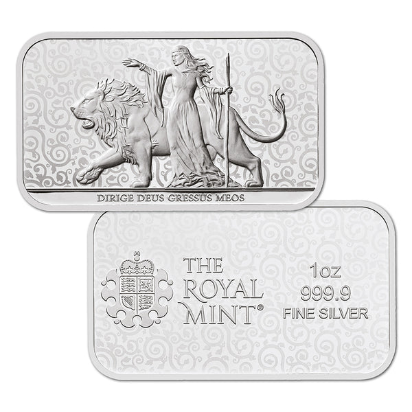 Royal Mint Una & the Lion 1oz Silver Minted Bar