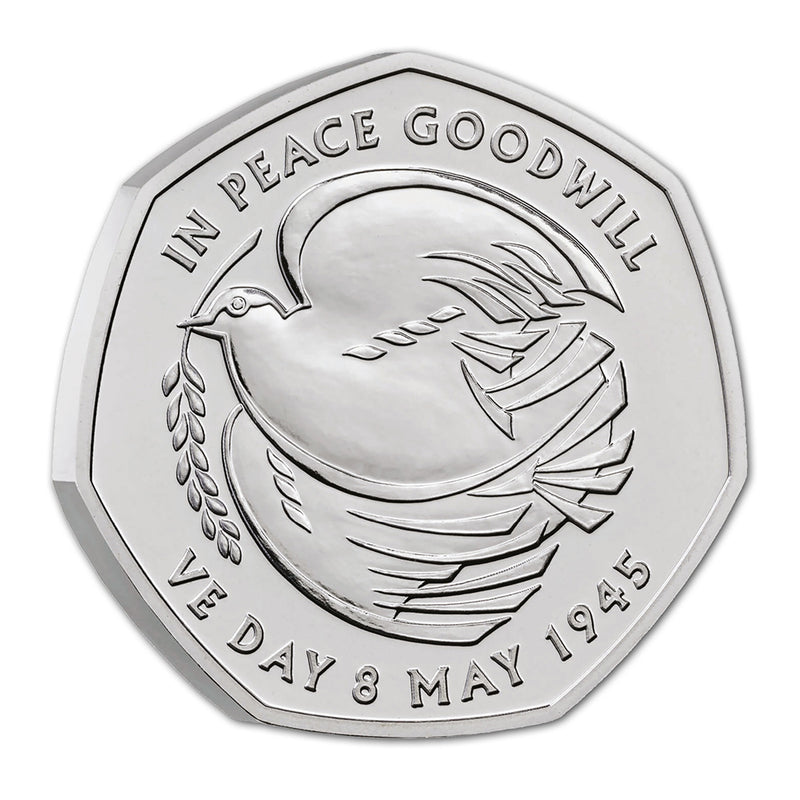 2025 The 80th Anniversary of VE Day BU UK 50p Coin_CBN1233