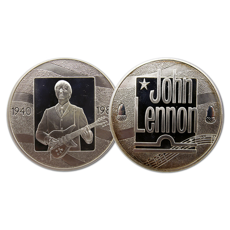 2005 John Lennon 65th Birthday Silver Commemorative Medal
