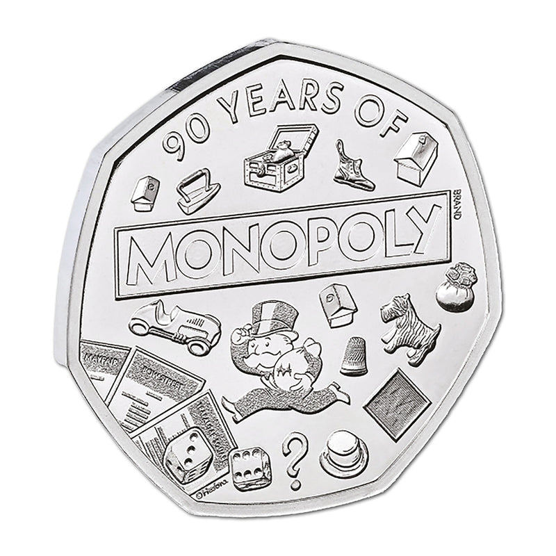 2025 Monopoly BU UK 50p Coin