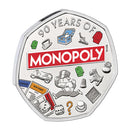 2025 Monopoly BU Colour UK 50p Coin
