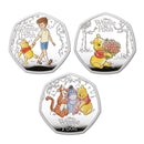 2026 100 Years of Winnie the Pooh  UK 50p Silver Proof Colour Three-Coin Collection_CBN1254P