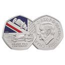 2026 100 Years of the Grand Prix in Britain UK 50p Colour Coin_CBN1266A