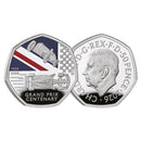 2026 100 Years of Grand Prix in Britain UK 50p Silver Proof Colour Coin_CBN1266P