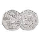 2026 100 Years of the Grand Prix in Britain UK 50p Coin_CBN1266