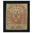 Colombia 1862-63 20c Red, mint no gum. SG23