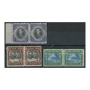 Cook Is 1944-46 High val definitive trio, in fresh mtd mint horiz pairs (2/- u/m). SG143-45_COOK0143MM2