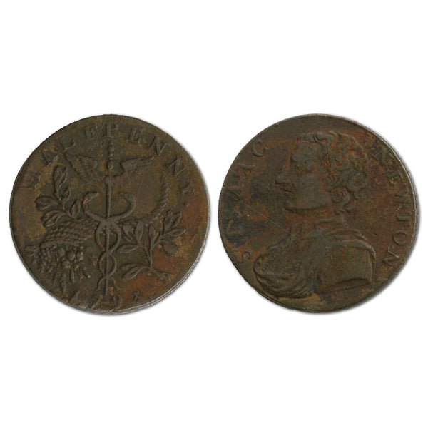 1793 Issac Newton Conder Halfpenny Token