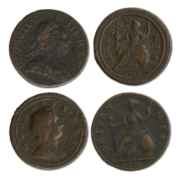 Pair of Regal Halfpennys