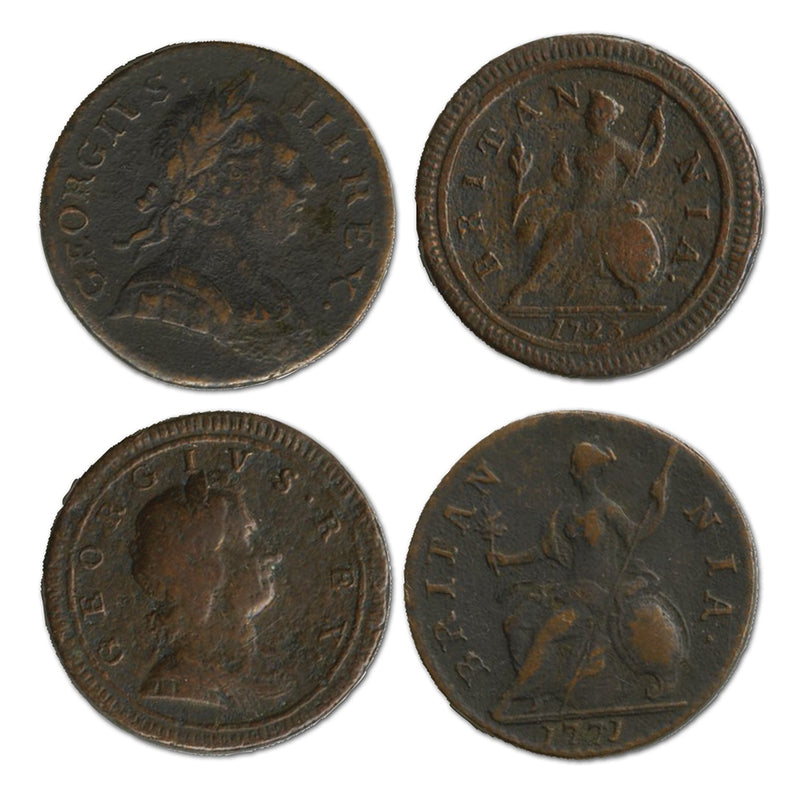 Pair of Regal Halfpennys
