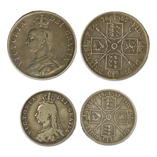 Pair of 1887 Victorian Silvers