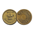 Victorian Brass 1/2 Sovereign Weight