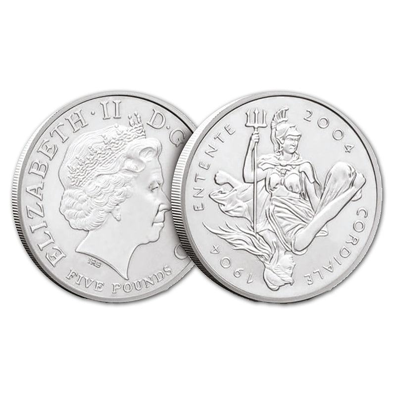 2004 Entente Cordiale Silver Proof Piedfort Crown_CXC0368