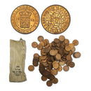 A Philadelphia Mint bag of 1945 Dutch East Indies 1/2 cent Coins.