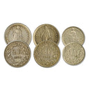 Lot of 3 Switzerland 1 & 2 Franc Silver Coins 1928-46_CXC0420