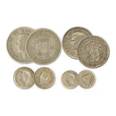 South Africa Lot of 4 Silver George VI Type Coins 3d-2/6d_CXC0428