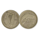 Ireland 1933 Silver Salmon Florin (2/-) Coin - Scarce Date_CXC0431