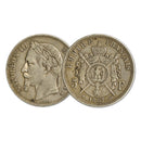 France (Empire) 1867 BB Silver 5 Franc Coin, Napoleon III_CXC0443