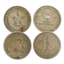 Russia (RSFR / USSR) 1922, 1924 Silver 50 Kopek Coins_CXC0444