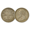 South Africa (Boer ZAR) 1895 Silver Shilling Coin Kreuger_CXC0445