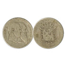Belgium 1880 Commemorative Silver 2 Franc Coin_CXC0447