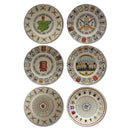 Coalport County Cricket Championship Plates x 6