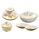 Wedgwood Wild Strawberry Bowl, Box, Candlestick & Two Trinket Trays_CXG1175
