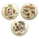 Three Sarreguemines Plates