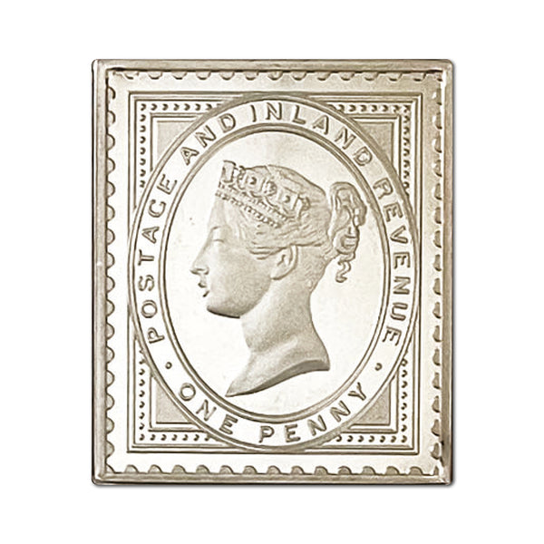 Royal Mail Penny Lilac Sterling Silver Stamp Ingot