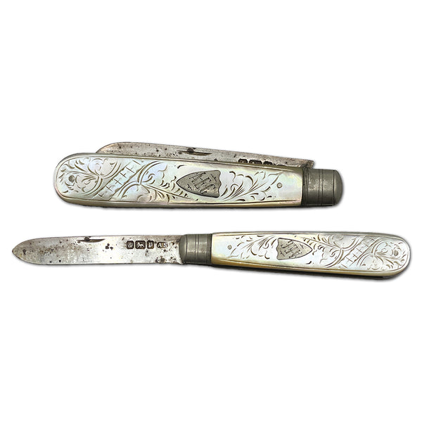 Silver & Mother of Pearl Pocket Knife